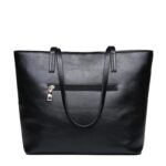 Oil wax leather mother bag two-piece handbag shoulder bag ladies bag - imagine 6
