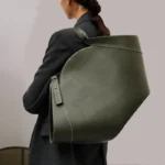 Retro Trend Solid Color Fan-Shaped Design Big Size Super Large Capacity High-Quality Women's Chic Shoulder Armpit Bag - imagine 5