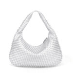 Women Large Leather Hobo Bag Handmade Woven Casual Female Handbag Big Capacity Patchwork Zipper Women Shoulder Bags - imagine 11