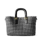 Soft Leather Woven Shoulder Bag Large Fashion Tote Bag Women Top Handle Handbags 2 Pcs Set Luxury Design Crossbody Bag - imagine 6