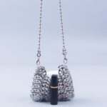 Metal sequins large capacity mobile phone crossbody chain bag diy handmade bag women fashion trend bag