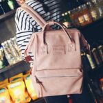 Mummy Diaper Backpacks Fashion Nappy Bag Large Capacity Baby Nursing Handbag High Quality PU Leather Travel Backpack MBG0150 - imagine 5