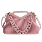 Fashion Triangle Handbag Designer Pleated Shoulder Bag for Women Clutch Purses High Quality Crossbody Bag Satchels Hobo Bags - imagine 15