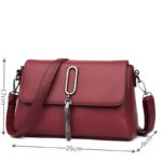 Luxury Women Messenger Bag Leather Shoulder Bags Shopper Casual Top-handle Ladies Handbag Travel Tote Crossbody Bag - imagine 5