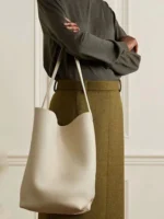 Simple Brand Genuine Suede Bucket Shoulder Bag for Women Large Capacity Laptop Hobo Purse Casual Designer Shopper Handbag - imagine 5