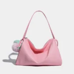 Soft Vegant Leather Women's Hobo Bag Large Capacity Green Simple Shoulder Purse Portable Travel Cross Body Handbag
