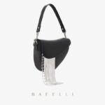 New Cowhide Women's Bag Autumn And Winter Unique Design Tassel Bag Personality Fashion Messenger Bag - imagine 4