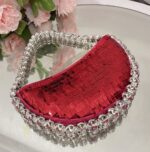 Ultra shiny diamond inlaid underarm bag with rhinestone shoulder bag for carrying - imagine 3