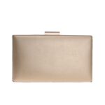 Fashion New Women Evening Clutch Bags PU Chain Shoulder Handbags Leaf Metal Beaded Evening Purse Messenger Bags - imagine 2