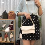 Square Box Women Top-Handle Bag Crocodile Pattern Shoulder Bags Simple Design Handbag Purse Wallet Leather - imagine 3
