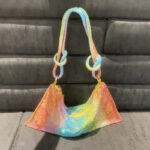 New Rhinestone Underarm Bag Inlaid With Diamonds Full Diamond Handbag Pink Bag Hand Carry Small Bag Women's Bag - imagine 6