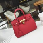Litchi patterned handbag, single shoulder crossbody bag, women's bag - imagine 11