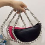 Ultra shiny diamond inlaid underarm bag with rhinestone shoulder bag for carrying - imagine 15