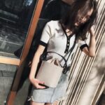 Linen pumping bucket bag portable dual-use female bag women's shoulder bag - imagine 9