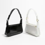 Solid Color Women Underarm Shoulder Bags Soft PU Leather Phone Purse Female Small Tote Handbags Simple Design - imagine 5
