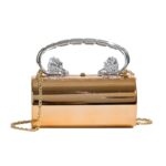 Fashion handbag women's versatile solid color acrylic bag chain strap crossbody bag - imagine 2