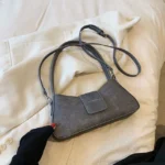 Small PU Leather Underarm Shoulder Bags for Women  Designer Fashion Handbags Trend Ladies Solid Color Crossbody Bag - imagine 7