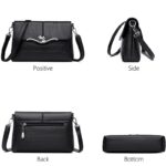 Women Fashion Tote Bag High Quality Soft Leather Ladies Handbags Female Small Shoulder Crossbody Bags for Ladies - imagine 3