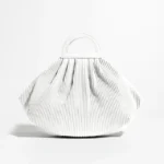 Winter Trend Women Pleated Dumpling Top Handle Purse Ruched Stylish Crossbody Bag Retro Solid Color Hasp Shoulder Handbag - imagine 10