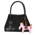 Fashion Trend Handbag Women's Retro Stitching Handbag Simple Bag New Contrast Color Women's Bag - imagine 3