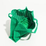 New Woven Bag Hollow Waffle Handmade Bag Candy Color Large Capacity All-Match Handbag for Women - imagine 2