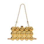 Fashionable mini lipstick bag trendy and versatile pearl chain crossbody bag