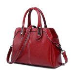 Vintage Business Genuine Leather Luxury Handbags Shoulder Bags For Women Designer Female Pochette Ladies Crossbody Satchel - imagine 6