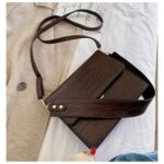 Small Vintage Retro Female Pu Leather Shoulder Messenger Bags Girls Ladies Alligator Crossbody Bag Crocodile Women Handbags New - imagine 3