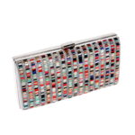 New Style Dinner Dress Evening Dress Bag Ladies Hand Colorful Diamonds Small Square Bag - imagine 5