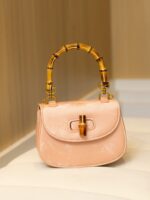 Western style bamboo joint handbag versatile commuting bag single shoulder crossbody saddle bag - imagine 7
