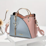 Trendy Handbag Korean Style Color Block Large Capacity Women's Bag Fashion Shoulder Crossbody Bag Wholesale Cross-border Bucket Bag - imagine 7