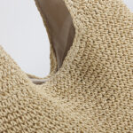 Rattan Bag New Hand-Woven Bag Straw Bag Shoulder Handbag - imagine 3