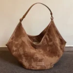Women's Corduroy Small Shoulder Bag Solid Color Student School Bag Bag Winter Retro Travel Handbags Tote Bags - imagine 6