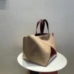 Large Totes Patchwork Suede Leather Female Shopping Bags Fashion Designer Quality Shoulder Bags Big Capacity - imagine 5