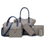 Women's Handbag Ladies Fashion Should Bags Large Capacity PU leather Messenger Bag A Whole Set - imagine 7