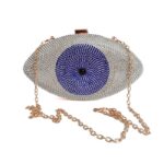 The Evil Eye Crystal Purse Women Evening Bag Gold Silver Black Party Clutch Bag Lady Minaudiere Banquet Pochette Handbag - imagine 11