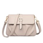 High Quality Ruched Shoulder Bag Soft Leather Luxury Handbag Women Bags Designer Crossbody Bag Female Fashion Messenger Bag