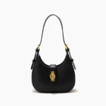 New Stylish Women Half Moon Shoulder Bags High Quality PU Leather Phone Purse Small Tote Handbag Female Crossbody Bag - imagine 8
