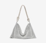 New Rhinestone Underarm Bag Inlaid With Diamonds Full Diamond Handbag Pink Bag Hand Carry Small Bag Women's Bag - imagine 11