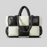 Large Capacity Fashion Tote Bag for Women, Quilted Nylon Padded Shoulder Bag with Designer Touch - Winter - imagine 7