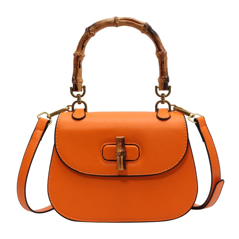 556937284 Handheld bamboo bag women's shoulder bag retro saddle bag - imagine 1