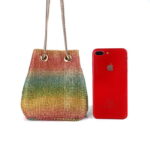 New Rhinestone Dinner Bag European and American Ladies Banquet Dress Evening Messenger Bag - imagine 5