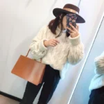 Vintage Big Clip Women Handbags Designer Casual Female Large Capacity Tote Luxury Pu Leather Handbag Ladies Fashion Purses - imagine 5