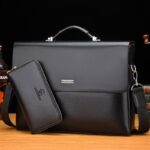 WEIXIER Brand Men High Quality Microfiber Synthetic Leather Tote Fashion Male Bag Messenger Business Handbag Laptop Shoulder Bag - imagine 7