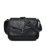 Soft leather trendy retro crossbody fashion bag - imagine 3
