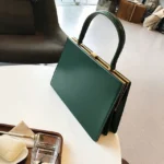 Vintage Big Clip Women Handbags Designer Casual Female Large Capacity Tote Luxury Pu Leather Handbag Ladies Fashion Purses - imagine 9