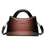 New PU soft leather texture messenger bag fashion simple solid color shoulder bag casual light handbag - imagine 2