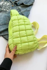 Quilted Nylon Crossbody  Bag - imagine 14