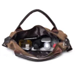 Summer Women Canvas Zipper style Shoulder Beach Bag Female Casual Tote Shopping Big Bag Messenger Bags - imagine 6