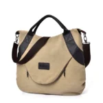Summer Women Canvas Zipper style Shoulder Beach Bag Female Casual Tote Shopping Big Bag Messenger Bags - imagine 10